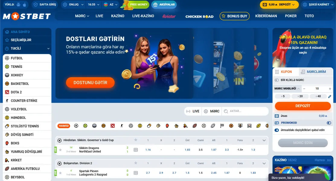 Mostbet haqqında ətraflı